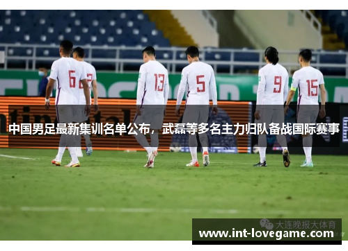中国男足最新集训名单公布,武磊等多名主力归队备战国际赛事